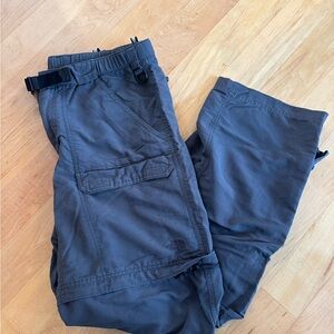 The North Face VINTAGE Men's Dark Gray Cargo Zip-Off Pants